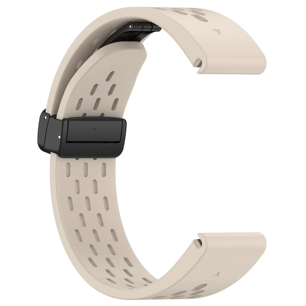 Garmin Fenix quick release watch strap in multiple colours showing 20mm, 22mm, and 26mm sizes with screwdriver tool.