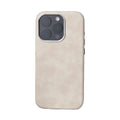Genuine leather magnetic retro phone case for iPhone 12 to 16 series in brown colour