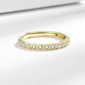 Women's geometric diamond tail open mouth ring in gold colours