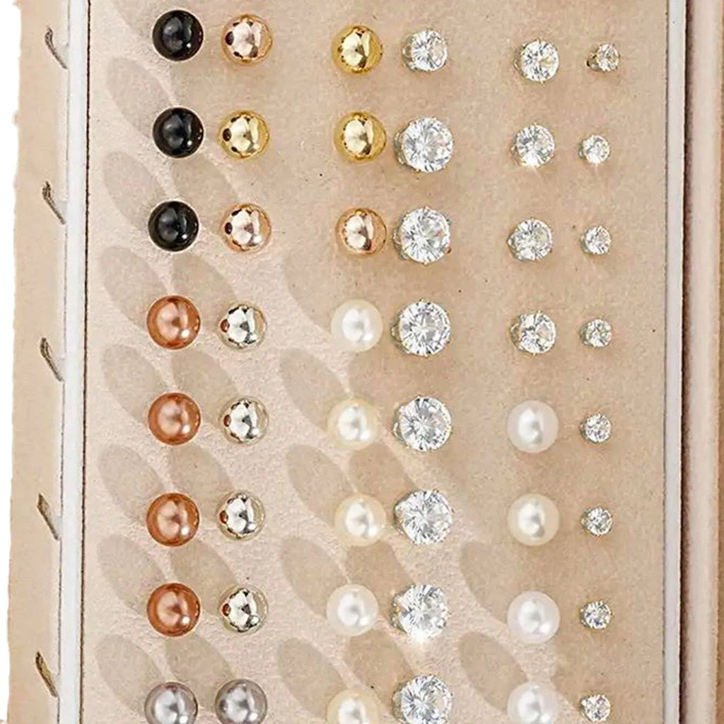 108 geometric alloy earrings with gold and yellow electroplated finishes
