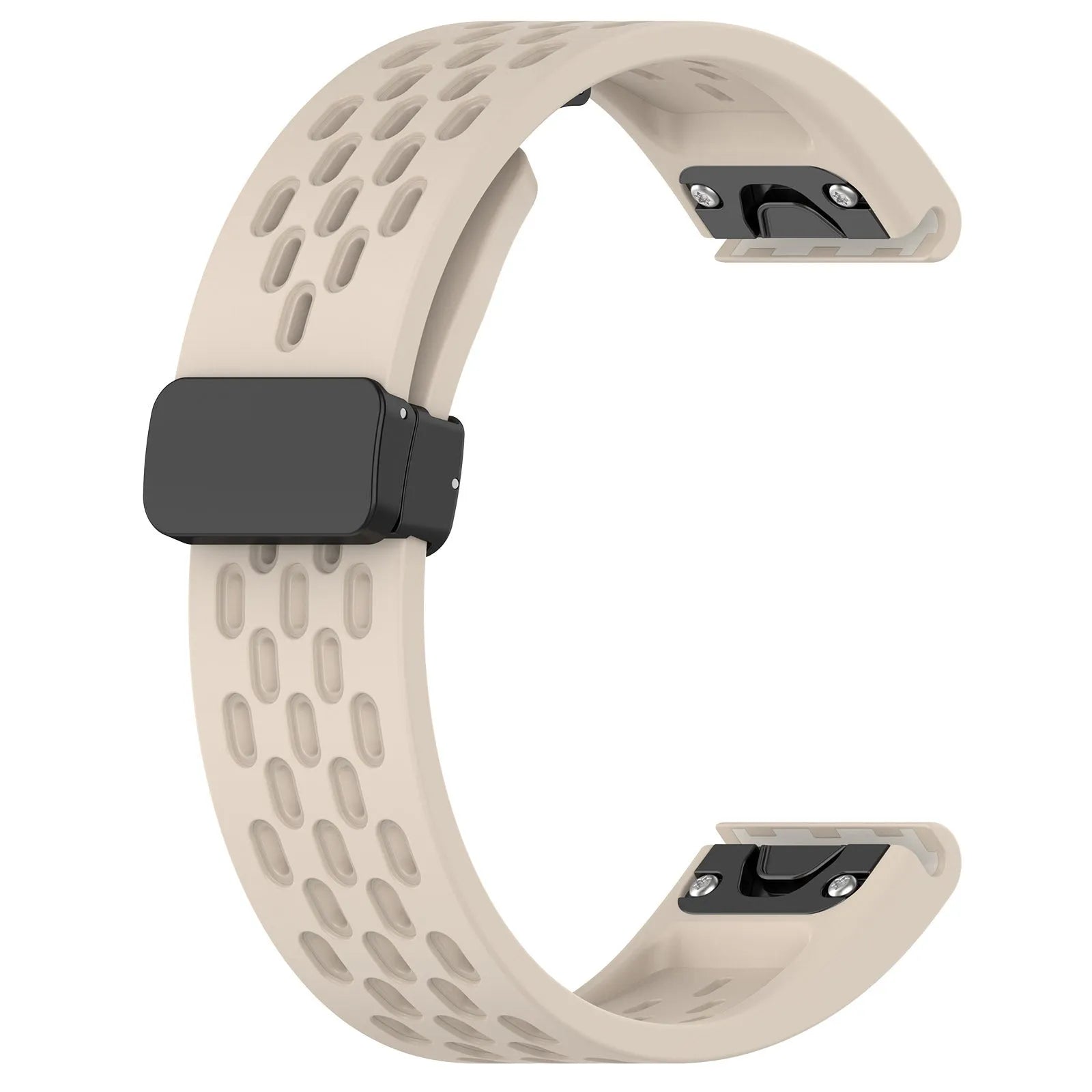 Garmin Fenix quick release watch strap in multiple colours showing 20mm, 22mm, and 26mm sizes with screwdriver tool.