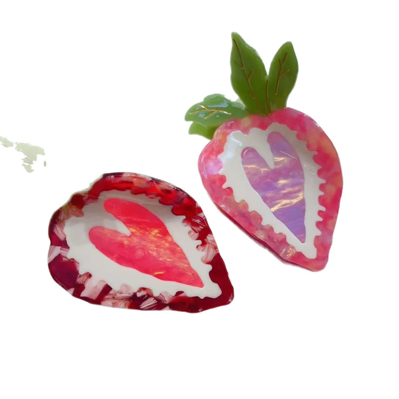 Love Honey Strawberry hairpin with pastoral style design in red or pink colour options