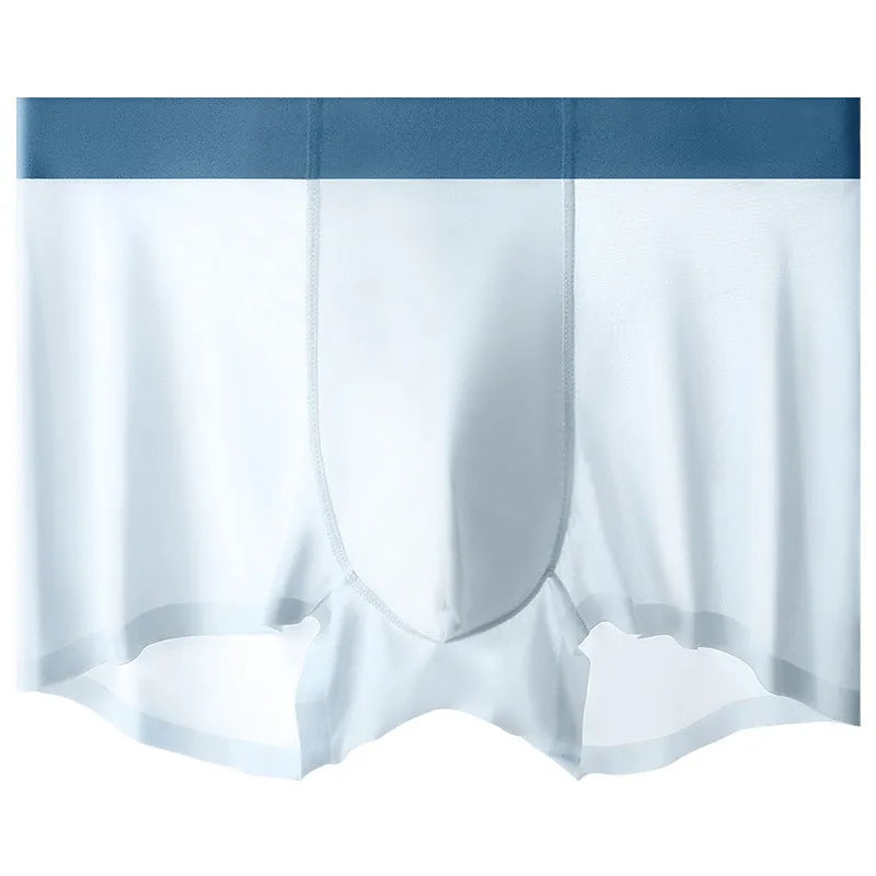 Men's solid colour Ice Silk shorts with graphene cooling and antibacterial features.