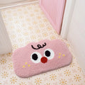 Cartoon anime printed bathroom mat in cashmere-like polyester with multiple colour options