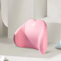 Heart-shaped memory foam car pillow set with headrest and lumbar support pillows in cotton covers