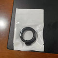 Silicone delayed ejaculation men's ring in black and white colours