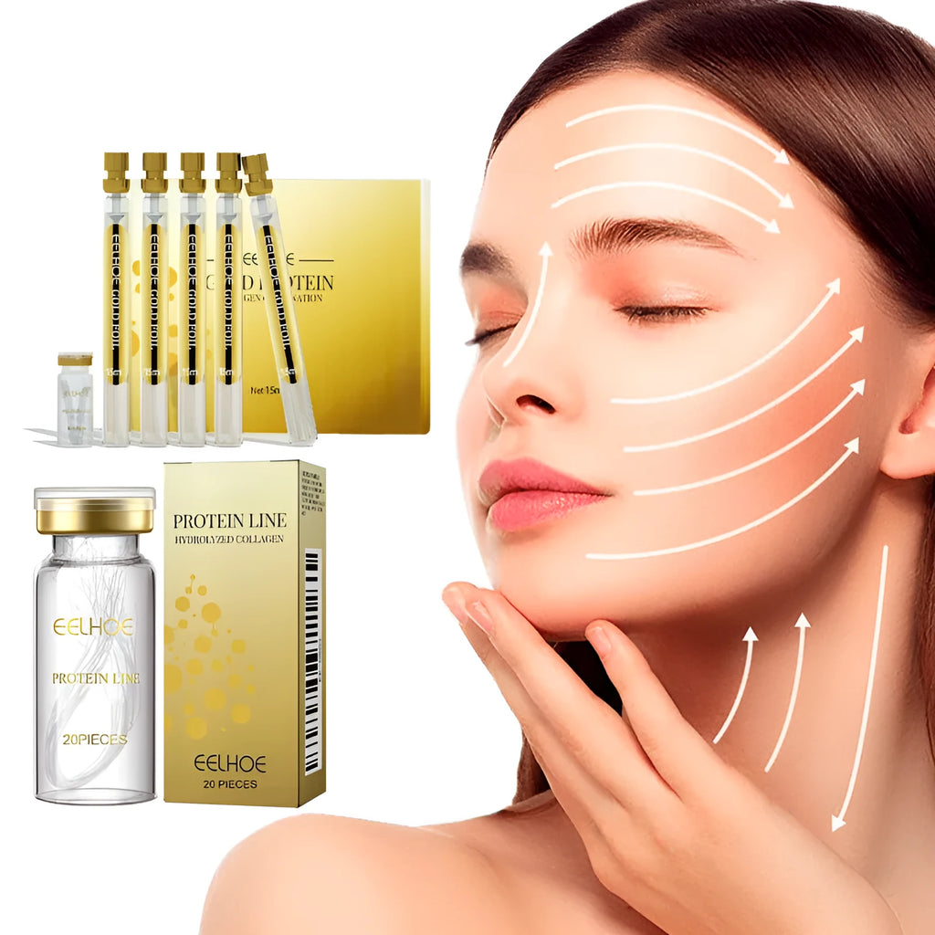 Protein Lifting Line face hydrating rich moisturising emulsion gel skincare set in standard packaging