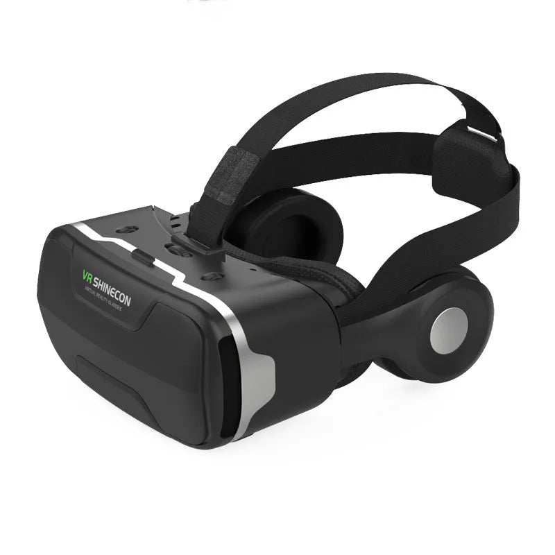 VR headset with 96 degree field of view, 42mm aspheric lens, adjustable focus and elastic headgear for mobile phones