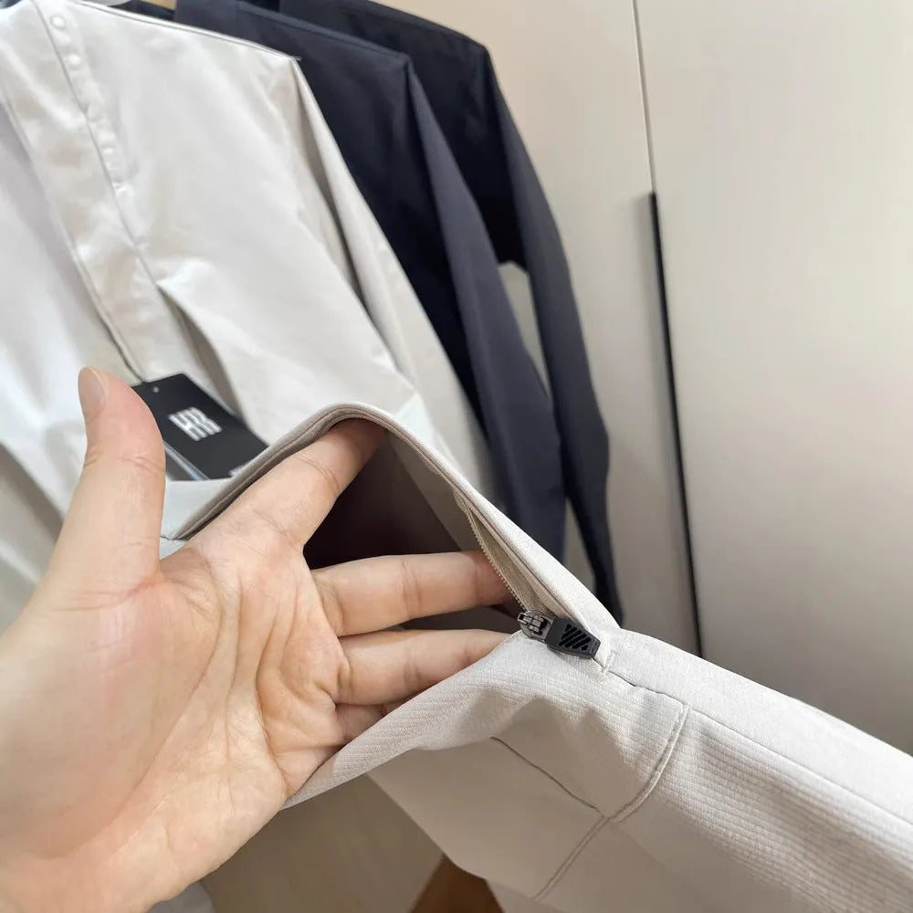Men's stand collar casual jacket in polyester available in multiple colours and sizes