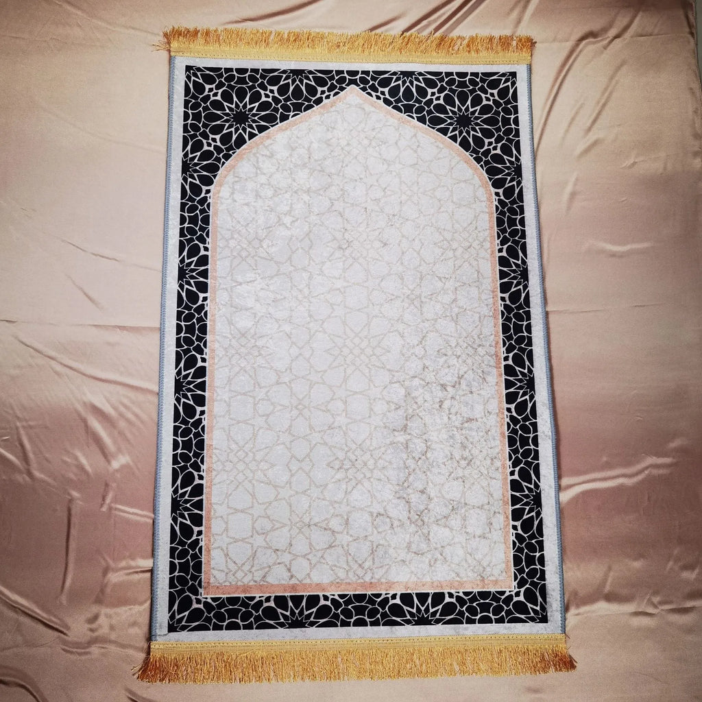 Household fashion square printed thick mat with starry sky pattern in crystal velvet polyester, 65x110cm size option