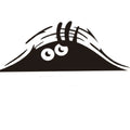 Four self-adhesive body sticker designs on skin including black and colourful smiley faces.