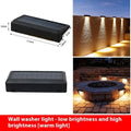 R200tws solar outdoor automatic induction lamp 1.2W warm light plastic build 2 pack