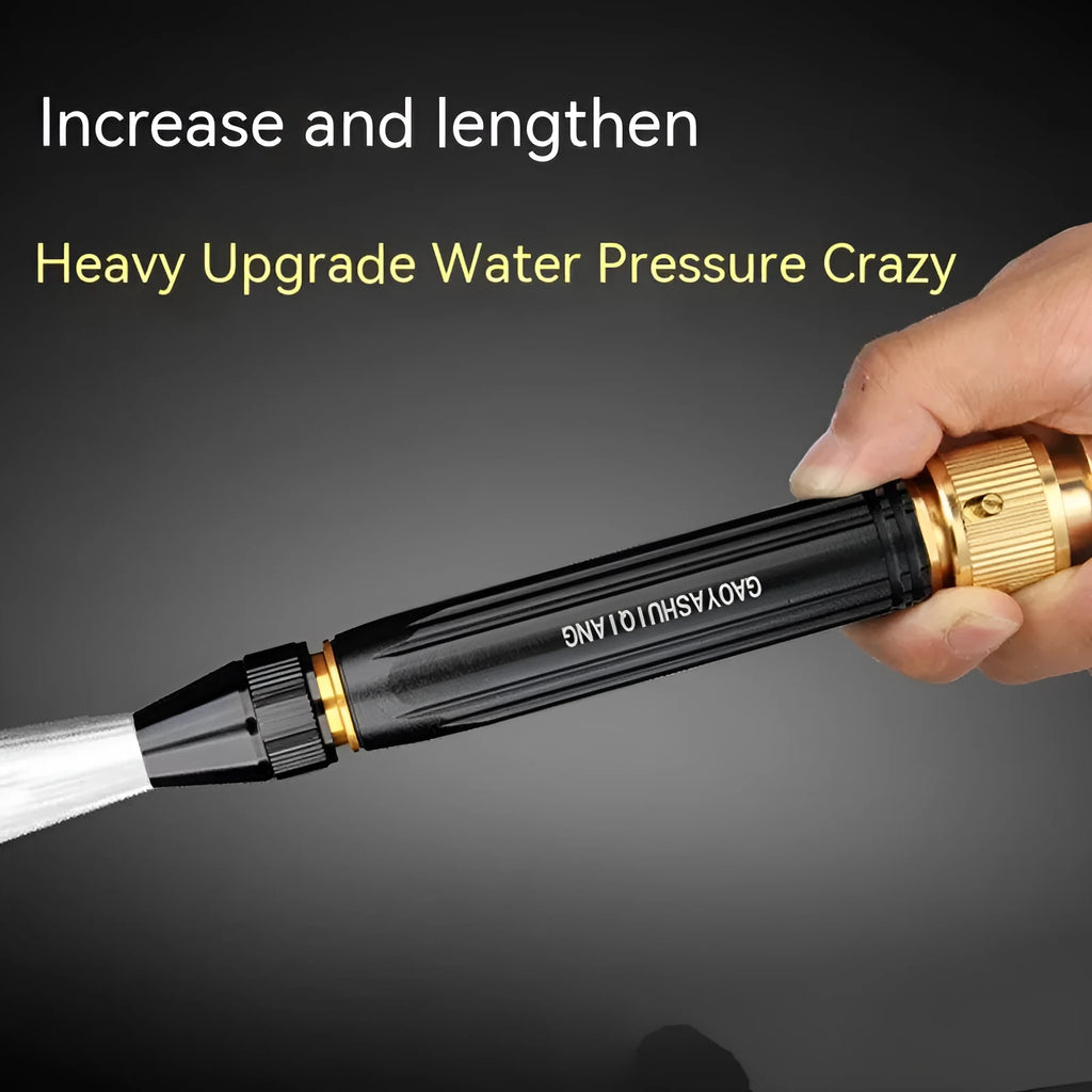 Black King Kong handheld alloy car washing spray gun with garden hose connection