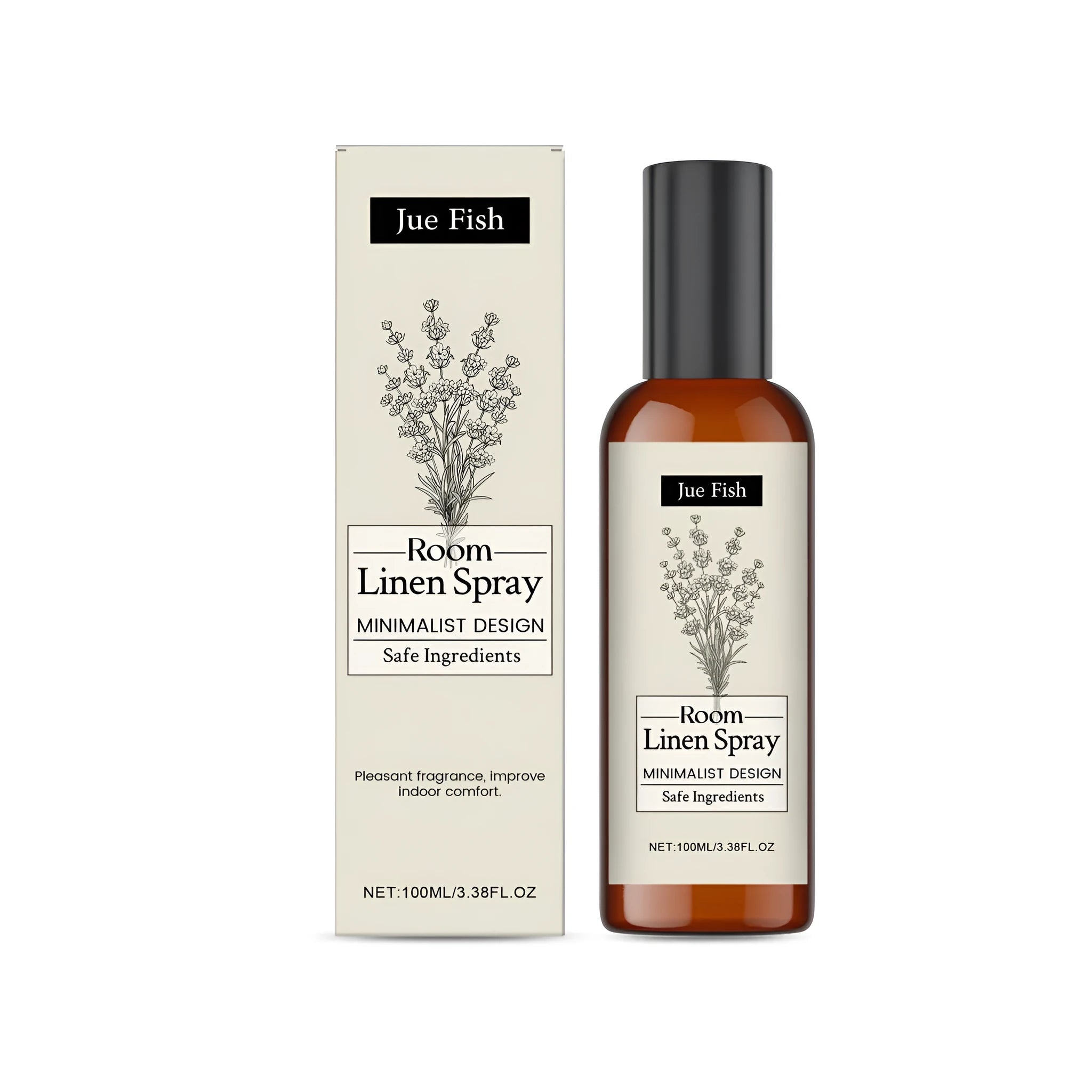 100ml indoor fragrance spray bottle with lavender and citric acid formula