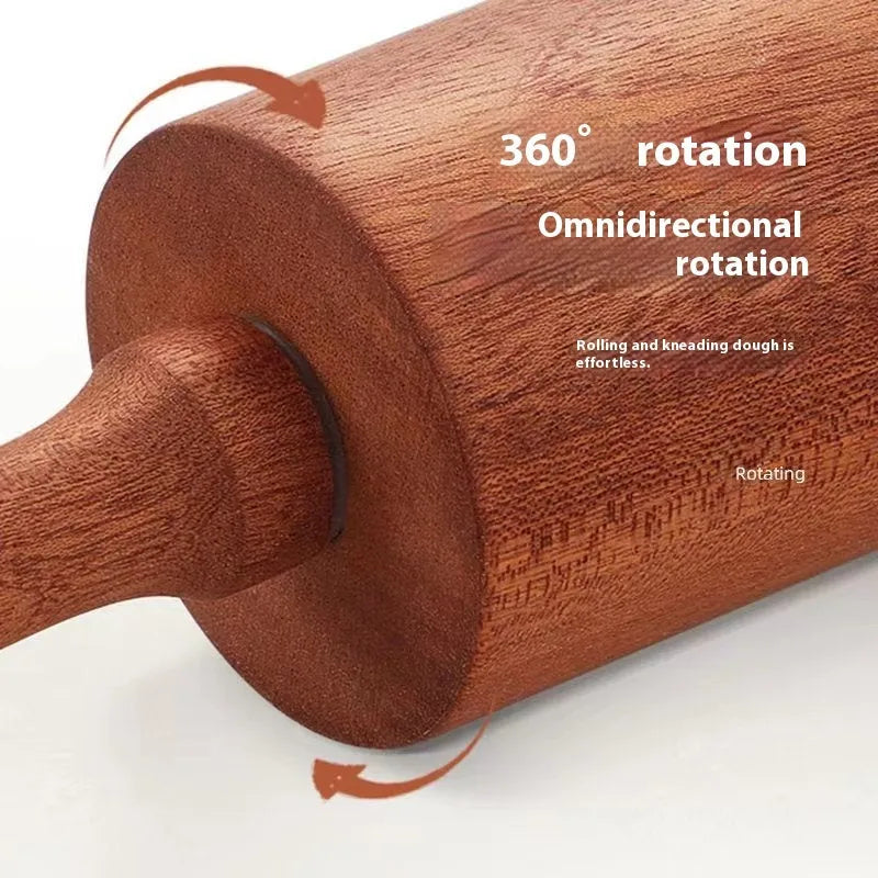 Solid wood rolling pin in bronze colour with modern simplicity design, two size options