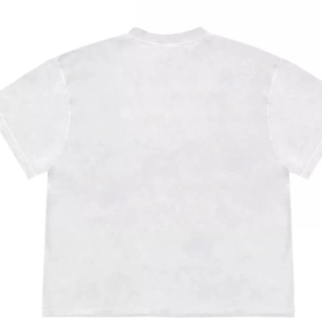 Patchwork floral short sleeve t-shirt in loose fit ice oxygen cotton fabric