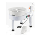 Silent children's clay pottery wheel with 350W triangular foot-mounted speed controller and lifting legs