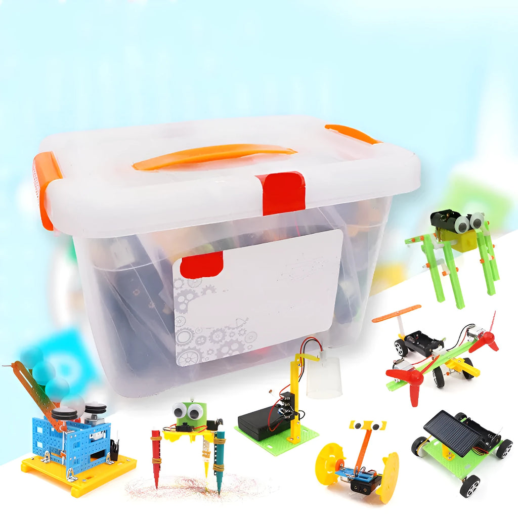 DIY puzzle assembling building blocks set for science experiment teaching aids