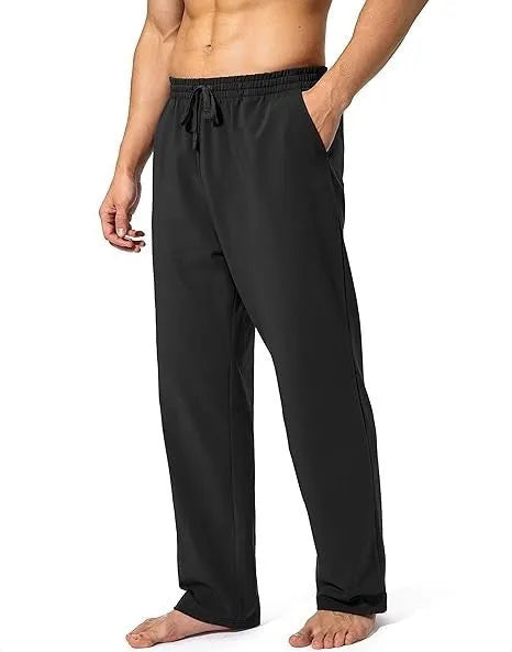 Men's loose fit casual trousers in quick-drying polyester fabric available in multiple colours