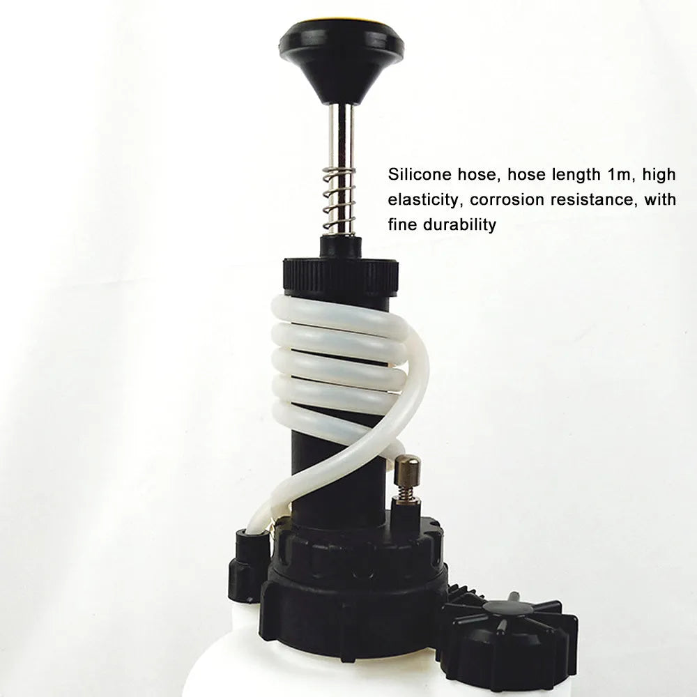 White 3-litre brake oil tank replacement tool for car brake fluid servicing