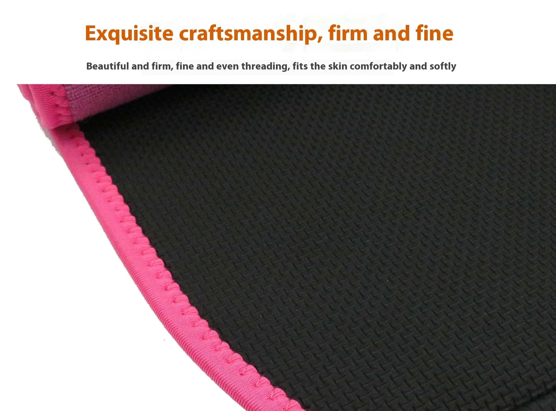 Adjustable neoprene fitness lumbar support belt in black, shown wrapped.
