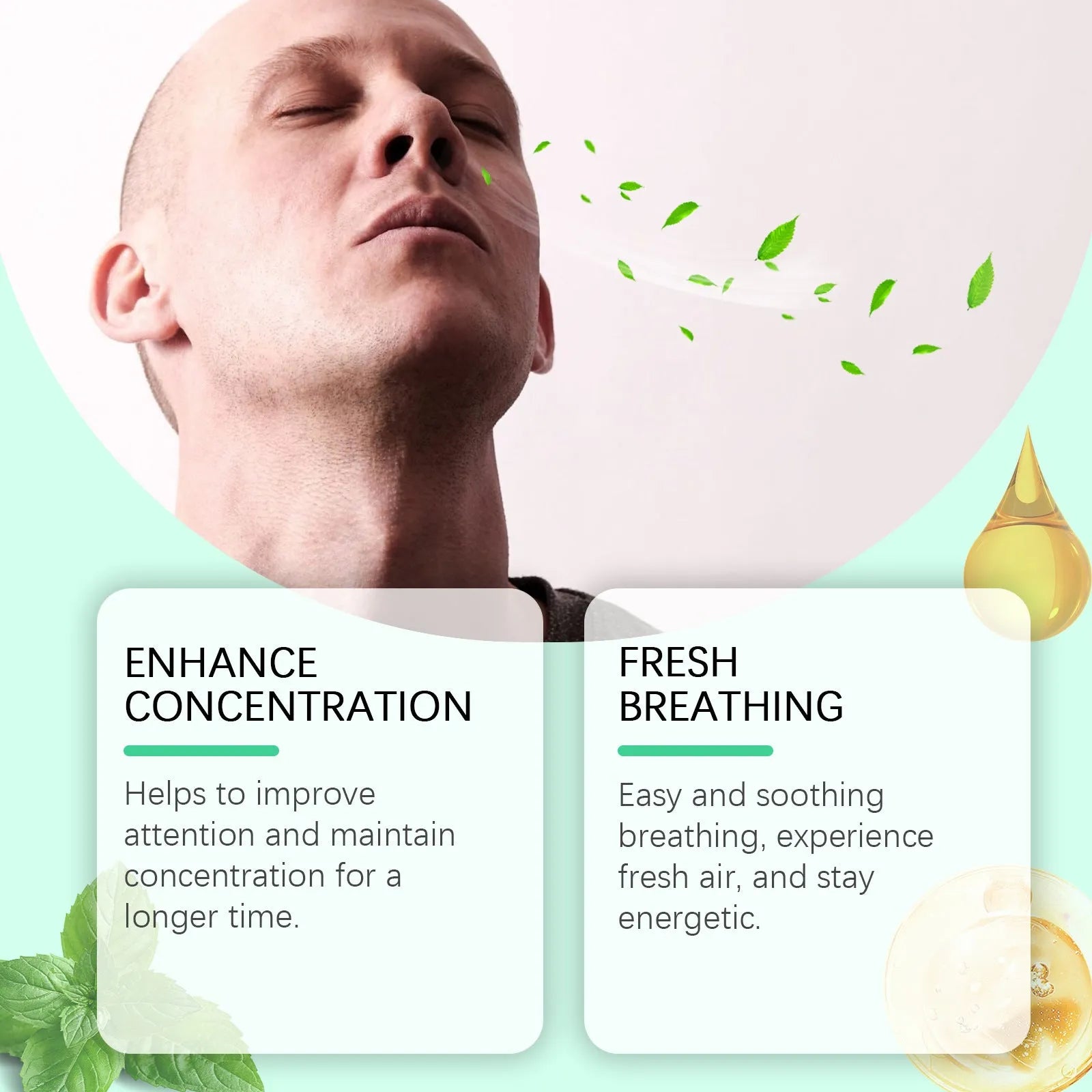 Mint Cool Nose Soothing Suit with three 1.8ml containers of menthol and spearmint nasal spray