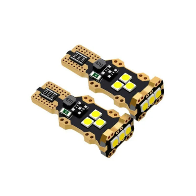 T15 automotive reverse light bulb with white 6000K colour temperature
