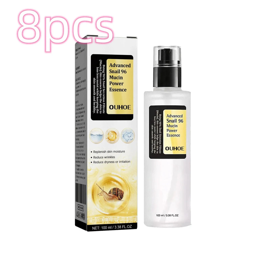 Snail serum collagen facial serum bottle 100ml volume with original formulation for skin hydration and brightening