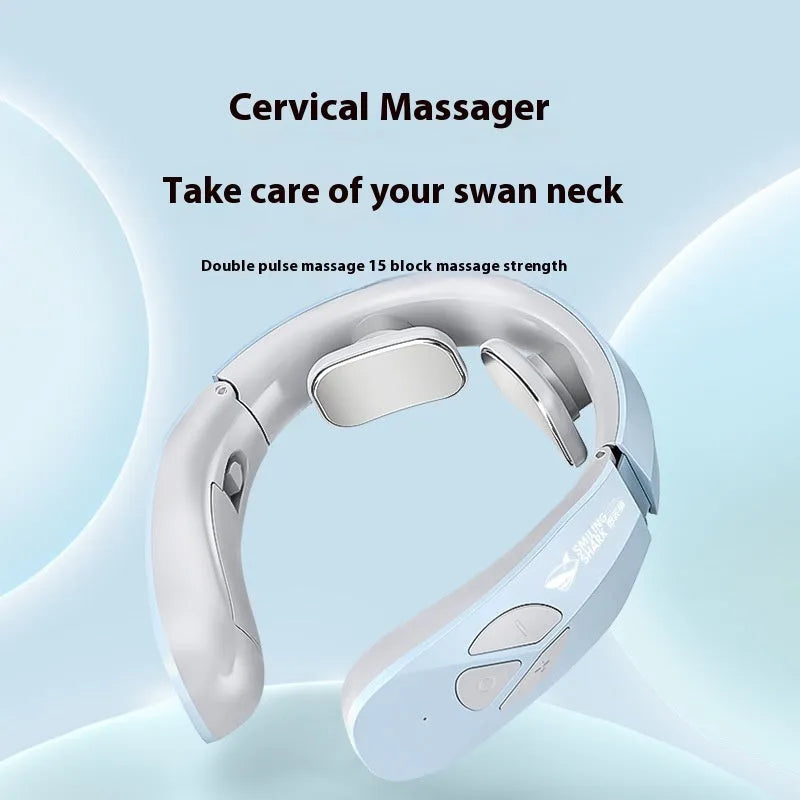 Lake Blue rechargeable EMS neck massager with vibration massage and heating function for adults