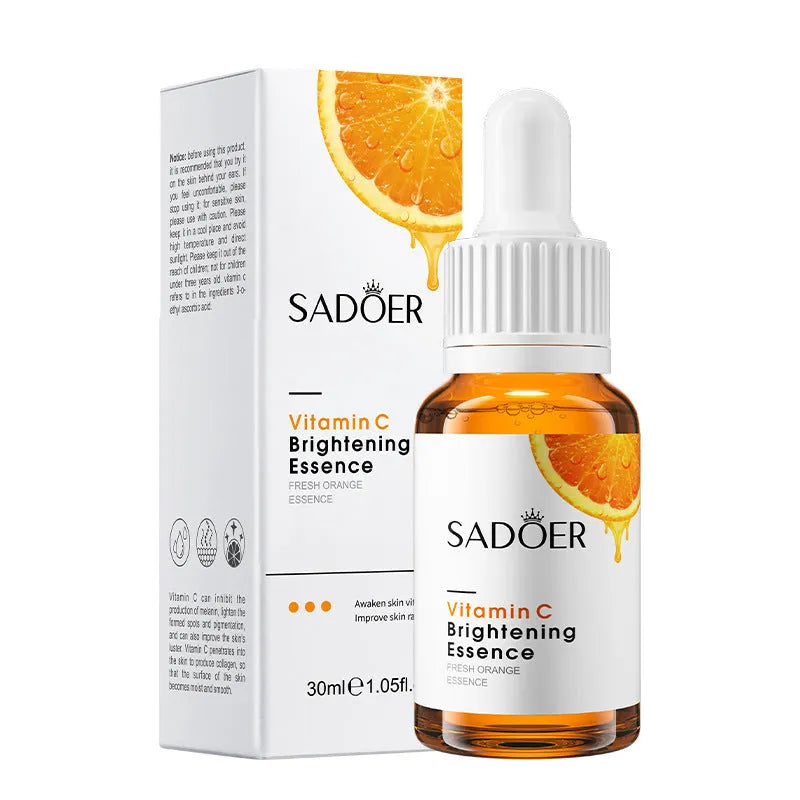 Vitamin C hydrating facial essence 30ml bottle with English packaging