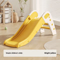 Small plastic baby slide for toddlers under three years old in blue, yellow, brown, or grey colour.