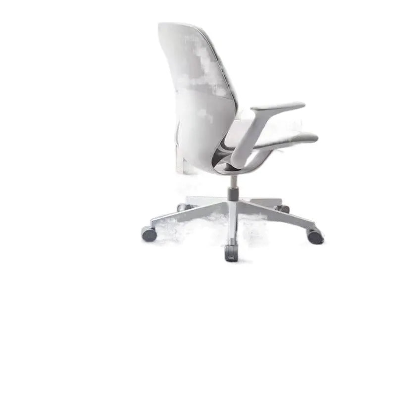 Sound insulation study computer chair mat in beige blended fabric for wood floor protection