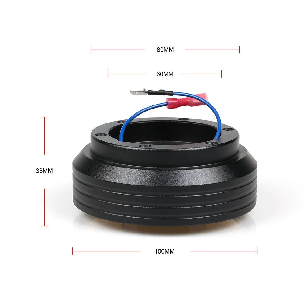 Black steering wheel base modification fitting for Honda Civic EK and EG models.