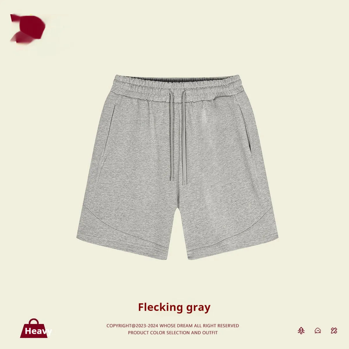 Solid colour cotton children's shorts with loose fit for sports and casual wear