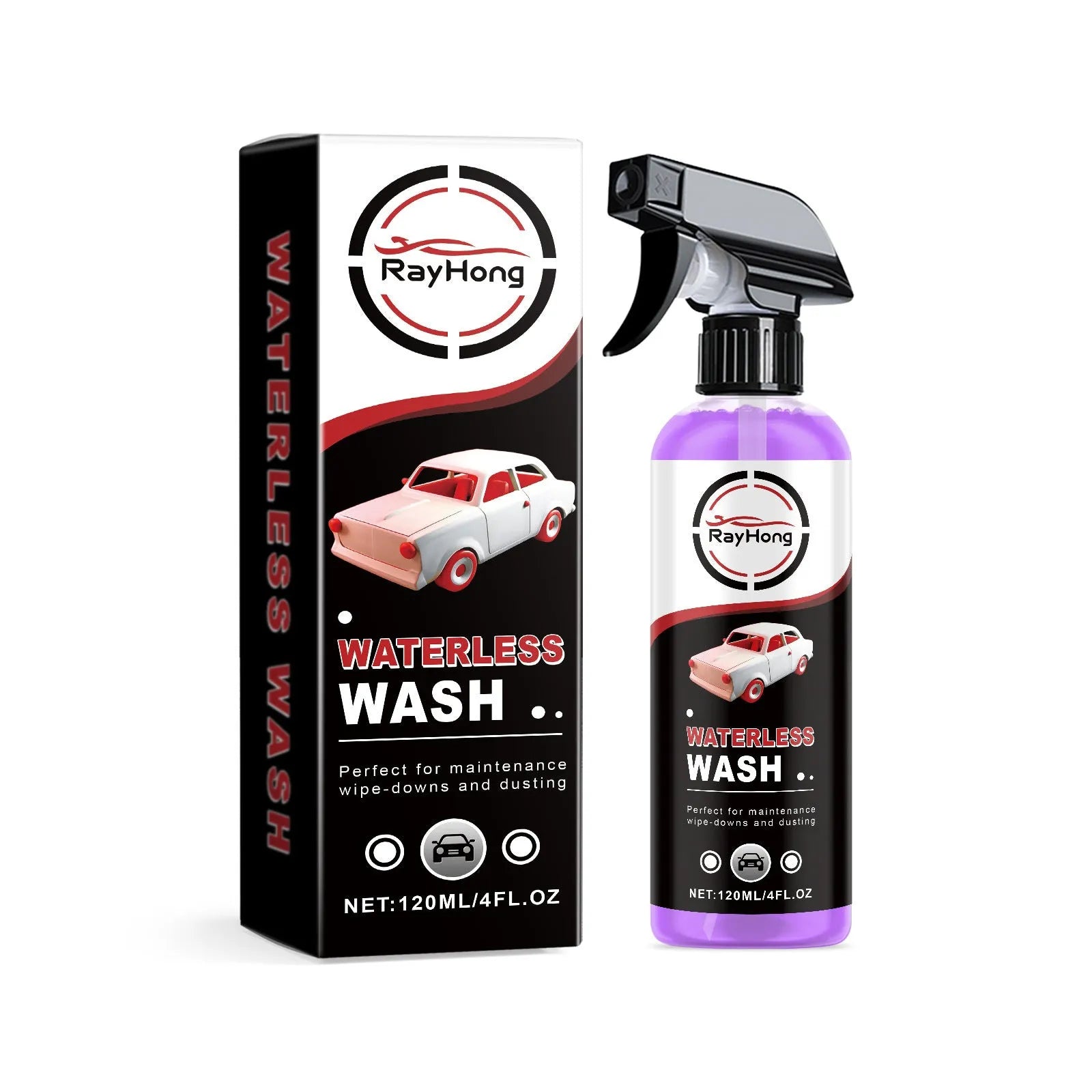120ml automotive detergent foam cleaner bottle with surfactant ingredients label