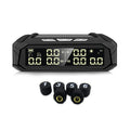 Solar-powered tyre pressure monitor with colour screen and six external sensors for trucks and RVs