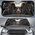 Car snow protection and sunshade cover in aluminium film fabric, size 130 by 70 cm