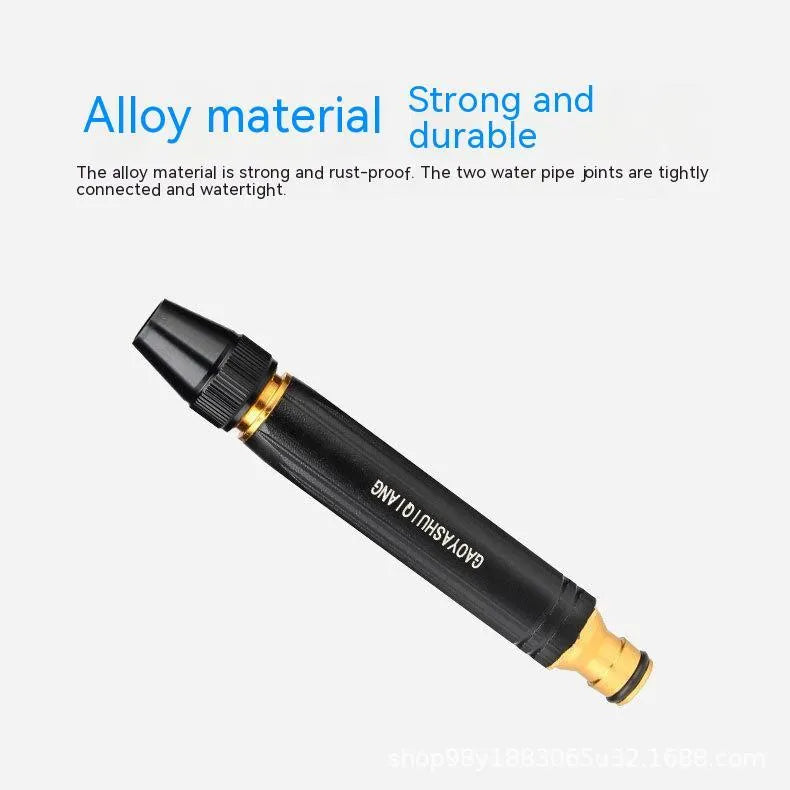 Black King Kong handheld alloy car washing spray gun with garden hose connection