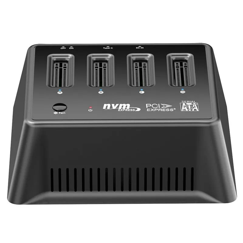 Aluminium M2 dual protocol SSD enclosure measuring 90mm by 78mm by 34mm