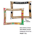 Christmas inflatable photo frame with holiday motifs for festive photography