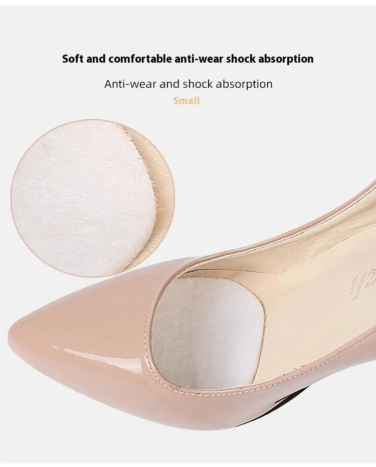 White thin felt shoe tongue protection stickers for anti-wear front palm coverage
