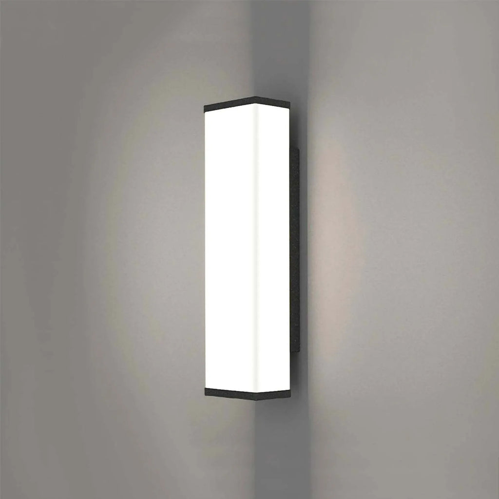 60cm tall outdoor waterproof wall light with stainless steel and PC construction, IP65 rated for courtyards and parks