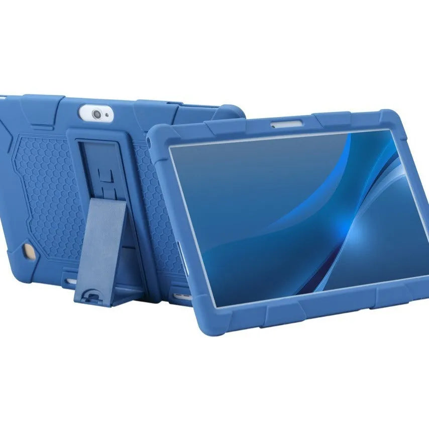 Little Overlord H10 Pro M20 10.1-inch silicone tablet case in pink colour with built-in kickstand