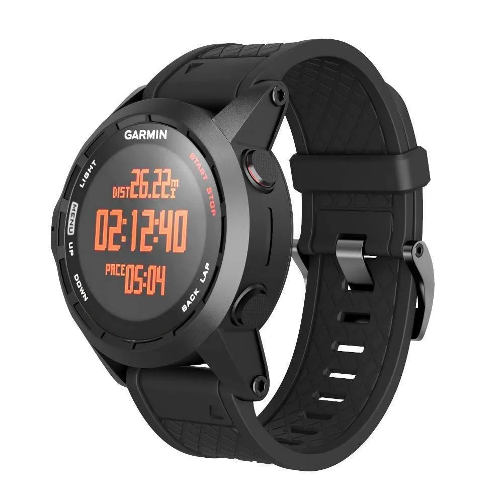 Jiaming 26mm silicone watch strap with stainless steel connector in multiple colour options