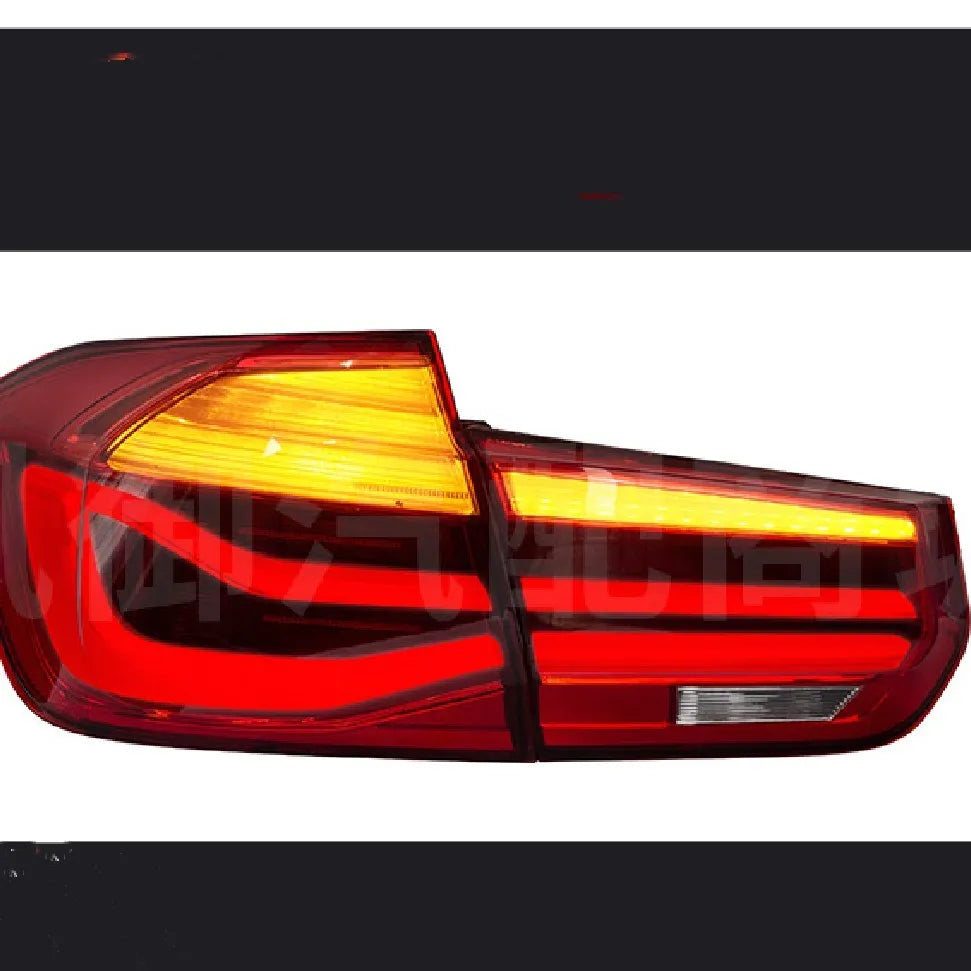 BMW 3 Series modified LED tail light assembly in red or smoked black for 12-15 year models