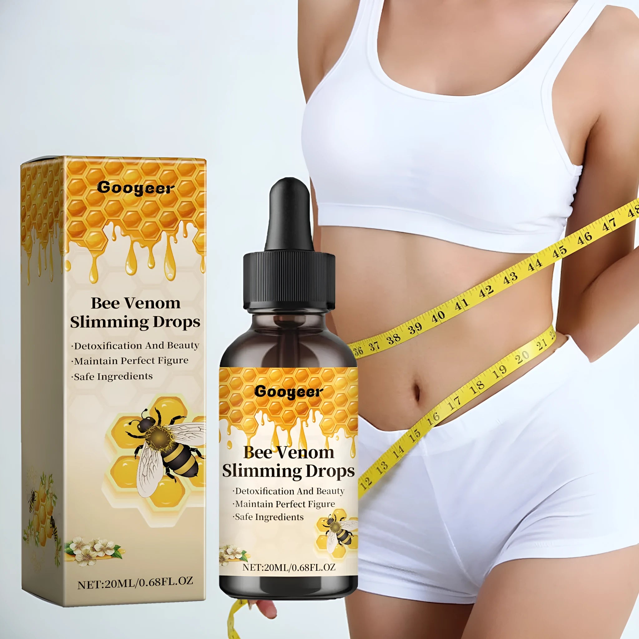 20ml bottle of Body Care Drops with applicator for weight management support