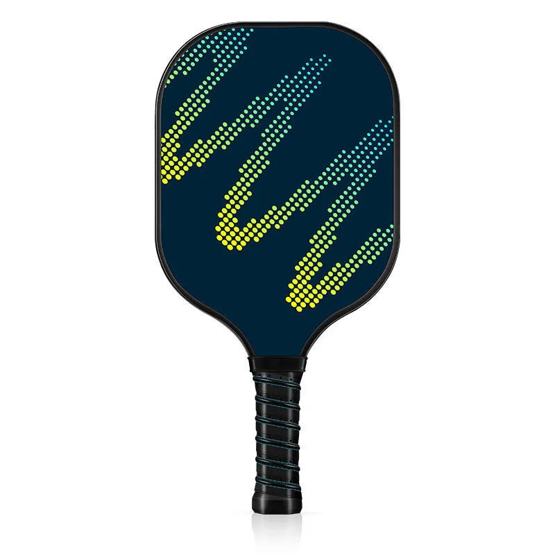A single high-density fibreglass table tennis racket for outdoor sports use.