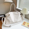 Large soft surface PU messenger bag with zipper opening and internal organisation pockets