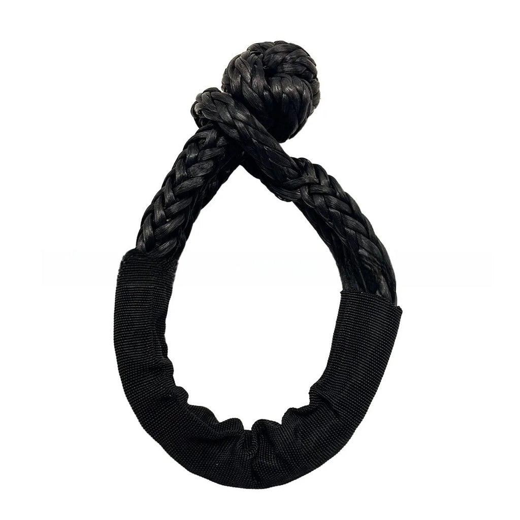 Polymer pimple soft shackle trailer rope for vehicle recovery with 12mm diameter and multiple colour options