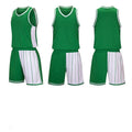 Men's basketball sportswear set with quick-dry top and shorts in blue, available in multiple sizes.